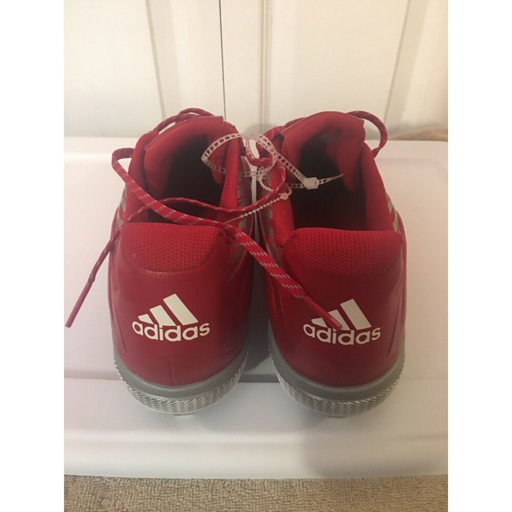 New Adidas Men's Sz 16 Power Alley 3 Metal Baseball Cleats Red S84760 - Picture 8 of 8